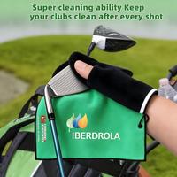 Serviette de golf personnalisée avec logo imprimé, serviette de golf en tissu gaufré pour le sport, pour nettoyer et essuyer