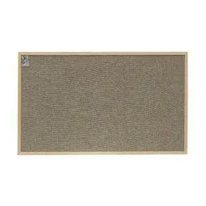 Supplier Customized Wholesale Natural Linen Covered Notice Board,Wood Frame