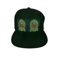 Gorras LED con Pantalla de Mensajes Programable Controlada por Aplicación, Gorras LED Intermitentes para Fiestas, Gran Venta 2022