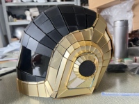 Casque Daft Punk futuriste à effet miroir, masque DJ réfléchissant pour festivals et soirées EDM