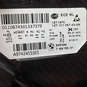 <span class=keywords><strong>Phare</strong></span> avant gauche Xénon adaptatif BMW Série 5 F10 F11 M5 LCI 2014, pièce d'origine authentique - Product Image 6