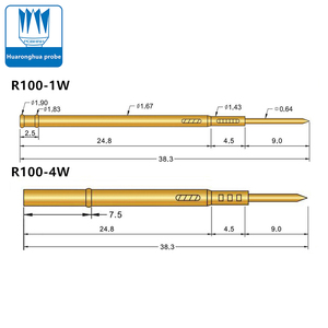 Huaronghua Sonde R100-probe Pogo <span class=keywords><strong>Pin</strong></span> Vergoldung hülse ersetzt deutsche <span class=keywords><strong>INGUN</strong></span>-GKS-100 für PCB ICT-Anwendungen integriert - Product Image 6