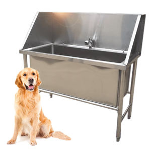 50 "थोक बिक्री स्टेनलेस स्टील स्नान सिंक पालतू जानवरों के लिए पालतू अस्पताल/क्लिनिक/दुकान के लिए - Product Image 4