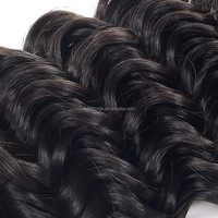 HW02 gros cheveux humains Remy vague profonde Extensions de cheveux cheveux brésiliens crépus bouclés 100g 1 pièce naturel noir brut non transformé