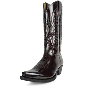 Stivali da uomo a metà polpaccio, stile western <span class=keywords><strong>cowboy</strong></span>, da moto, in pelle PU, con totem, dal design retrò, per uomo e <span class=keywords><strong>donna</strong></span>, per esterni - Product Image 3