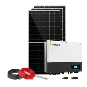 高质量太阳能电池板450千瓦并网发电3相太阳能系统100千瓦500千瓦混合系统