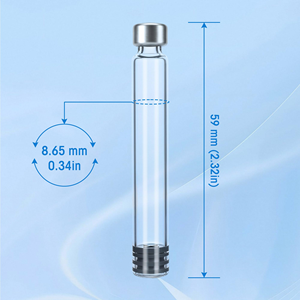 Flacon en verre borosilicate stérile pour hydratation et soins de la peau, flacons en verre de 1,5 ml, 1,8 ml, 3 ml, 4 ml - Product Image 2