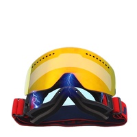 Masques de ski anti-buée magnétiques personnalisés les plus vendus, OEM ODM, protection UV400, lunettes de snowboard et de ski