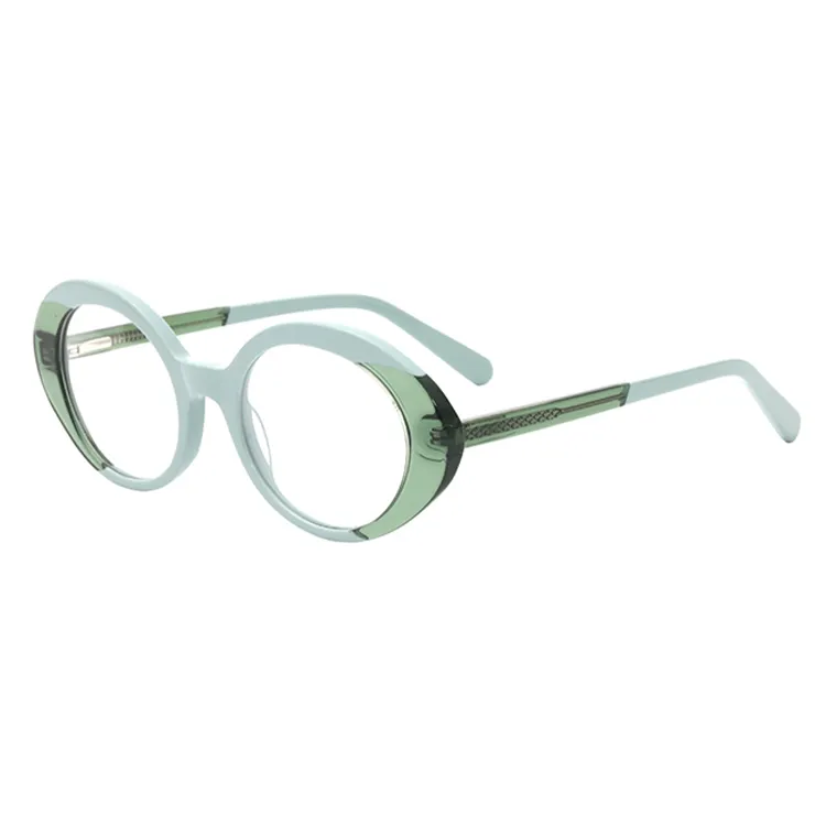 AWT006 Pre-sale Oval Eye Glasses Frame Unique Latest Designer Acetate Optical Eyewear Frames For Women