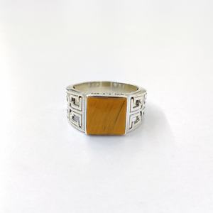 Anillo de Ojo de Tigre, Plata de Ley 925, Anillo de Piedra Preciosa Ajustable, Ojo de Tigre, Colección Hecha a Mano, Anillos Finos, Joyería de Plata, Precio al por Mayor - Product Image 3