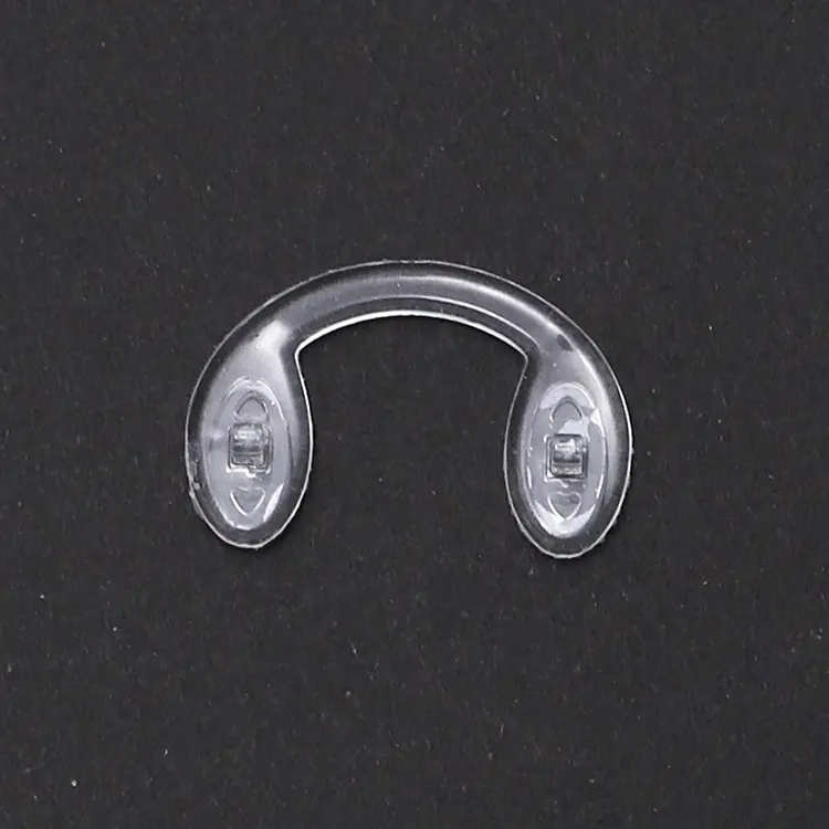यू के आकार का प्लास्टिक सिलिकॉन नाक पैड के लिए ताल, नरम प्लग-हवा चैम्बर में ग्लास नाक पैड पट्टा पुल