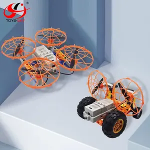 Diy Quadcopter Drone, Kit edukasi dengan kamera untuk anak, 2023 baru Wifi FPV 2.4G 6 Aixs 2 IN 1