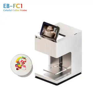 Tam renkli kahve yazıcı EB-FC1 WIFI Selfie kahve makinesi ile yenilebilir mürekkep Latte sanat makinesi yenilebilir gıda yazıcı