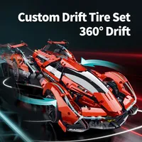 Guly 10659 2026 MOC1:8 Coche Deportivo Rojo de Colección, Coche de Velocidad V12GT, Kit de Modelo de Superdeportivo, Ladrillos de Construcción, Regalo de Escritorio, Sets de Bloques de Construcción