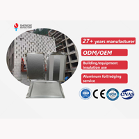 Isolation thermique sous vide en fibre de verre de 1200 mm de longueur, avec âme en aluminium, résistant au feu R21.0, écologique, écoénergétique, certifié Energy Star