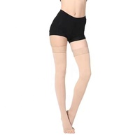 Chaussettes de compression pour femmes 20-30mmhg vente en gros sans orteil longue cuisse haute conception pour les varices saison d'automne