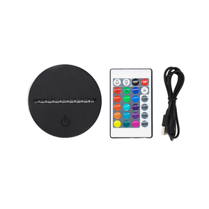 3D Đêm LED đèn cơ sở đèn 7 màu sắc thay đổi 3D ảo ảnh Đèn 4 mét <span class=keywords><strong>Acrylic</strong></span> Bảng điều khiển ánh sáng AA pin hoặc DC 5V USB - Product Image 1