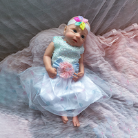 Réaliste Parent Compagnon Bricolage Bébé Poupée Réaliste 45Cm Silicone Reborn Poupée Fille Squishy Nouveau-Né Preemy pour Mère-À-Être Pépinière