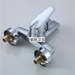 Robinet de douche mural en cuivre, monocommande, avec cartouche céramique polie, pour ensemble de douche de salle de bain moderne - Product Image 4
