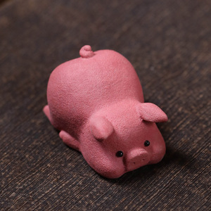 Yixing Mini Purple Clay <b>Tea</b> Pet Pink Pig Fingertip <b>Tea</b> Toy Lucky Charm Ornament Kung Fu <b>Tea</b> <b>Set</b> - Product Image 4