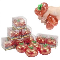 Jouet anti-stress en caoutchouc à rebond lent, en forme de pomme rouge Xiaohongshu Golden-Powder, en maltose, souple et décompressant, pour l'exportation transfrontalière