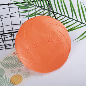 2022 Agreat silikon yumuşak Frisbeed Pet Bite dayanıklı köpek Frisbeed su çiğnemek oyuncak güçlü kauçuk interaktif özel Frisbeed - Product Image 4