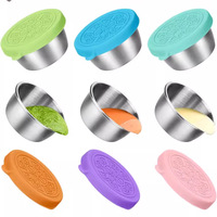 Plat à sauce transfrontalier en acier inoxydable 304 avec couvercle en silicone anti-fuite, style moderne et minimaliste, pour poivre noir à la occidentale