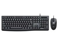 Ensemble clavier et souris T650 filaire USB pour ordinateur portable, ordinateur de bureau, bureau, écriture pour ordinateur portable
