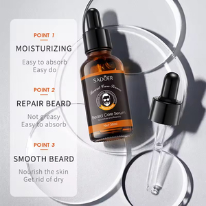 Crema per Barba 30ml OEM Etichetta Privata con Olio di Noce Marocchina, Siero per <span class=keywords><strong>Uomo</strong></span> Rinforzante e Volumizzante per la Radice della Barba - Product Image 2