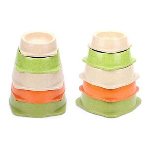 Mangkuk Pemberi Makan Anjing dan Kucing, Dapat Terurai Berbagai Ukuran Serat Bambu Warna Permen Hewan Peliharaan - Product Image 6