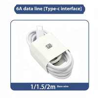 INNOPRO Grosir Kabel Data Tipe-C Pengisian Daya Super Cepat 6A Berkualitas Tinggi 66W Power Bank USB Selubung PVC Tembaga Murni Earphone