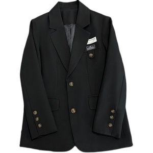Veste de costume noire pour femme, nouvelle collection automne, coupe ajustée, style urbain tendance, petit blazer. - Product Image 6
