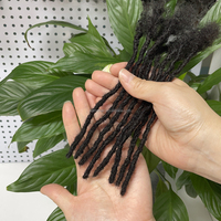 Extensions de dreadlocks KAMA Interlocking Locs en cheveux brésiliens, extensions de micro-locs en cheveux humains