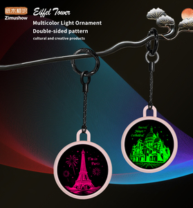 Colgante de mochila transfronterizo con diseño de Monte Fuji, <span class=keywords><strong>Torre</strong></span> <span class=keywords><strong>Eiffel</strong></span> de París y Tokio |   Luz Nocturna Acrílica con Diseño Encantador |   Exquisito Artículo Promocional de Color Personalizado - Product Image 4