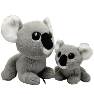 Nuovo design di alta qualità super soft toy OEM/ODM occhi luminosi personalizzato farcito peluche Koala giocattoli per bambini cuscino