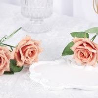 Hochwertige Weiße und Rote Austin Juliet Rosen Realistische Künstliche Blumen für Hochzeit & Heimdekoration Großhandel