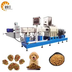 Linha de máquinas extrusoras para processamento de alimentos para cães de estimação, ração úmida para animais de estimação, produção de máquinas extrusoras de parafuso duplo