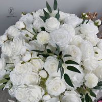 Vente flash : centres de table de mariage, boules de fleurs artificielles en roses blanches, centres de table de mariage, boules de fleurs artificielles