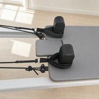 Lit de Pilates Cadillac Reformer 3 en 1 en alliage d'aluminium avec barre de poussée et système de poulies à cordes pour studio et usage domestique