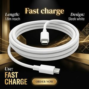 Cable USB-C a USB-C de 100W 5A, 1.8M, Carga Rápida PD 3.0 para Computadora, Laptop, Tablet, Smartphone - Product Image 5