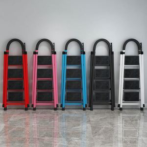 Échelle Escamotable Accordéon Robuste pour Grenier ou Combles avec Pieds Réglables - Product Image 4