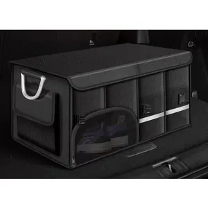 Can add waterproof bags to store fresh food car folding storage box shoe organizer storage box car trunk organizer foldable