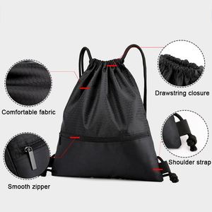Premium Custom Logo <b>Drawstring</b> <b>Bag</b> Made From High-Quality Nylon Durable & Stylish for Everyday Use - Product Image 4