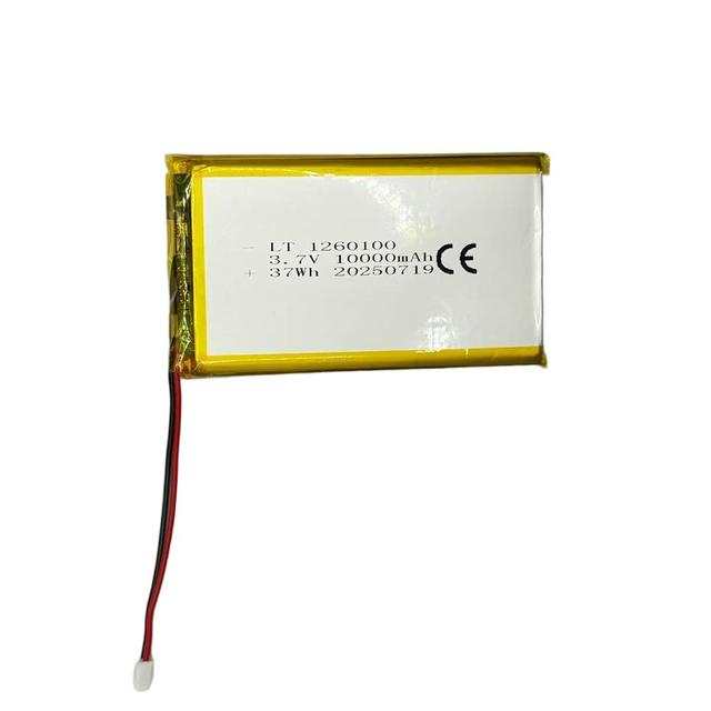 IEC62133 CE ROHS Guarantee 1260100 3.7V 37Wh 10000mah LithoTop Brand 12 Months Warranty Liquid Battery 300 Cycles