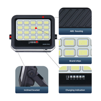 KCD Commercial Projecteur Solaire LED Extérieur IP67 Blanc Chaud, Haute Luminosité (60W-200W), Avec Télécommande