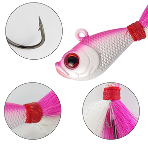 Plantilla <span class=keywords><strong>de</strong></span> colas <span class=keywords><strong>de</strong></span> pesca con plantillas <span class=keywords><strong>de</strong></span> pelo <span class=keywords><strong>de</strong></span> agua salada giratorias, cebo <span class=keywords><strong>de</strong></span> alambre, Señuelos <span class=keywords><strong>de</strong></span> Pesca <span class=keywords><strong>de</strong></span> Surf para pesca <span class=keywords><strong>de</strong></span> lubina B06 - Product Image 4