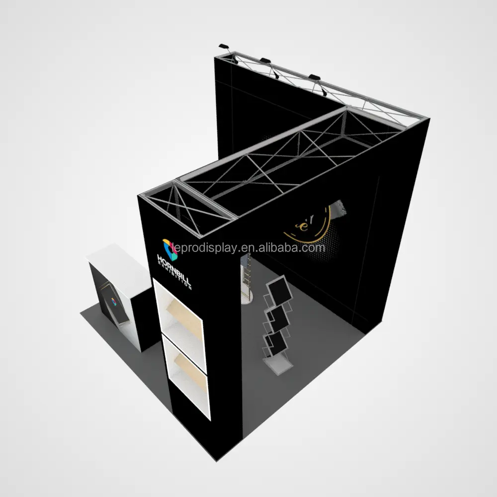 Custom portable 10 * 10ft SEG pop up exposición Tradeshow stand para Expo stand