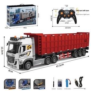 Nuevo Camión de Juguete de Control Remoto de 9 Canales, Escala 1:24, de Aleación, 2.4G - Product Image 1