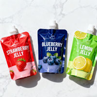 Pochette à bec verseur personnalisée recyclable 200 ml pour eau, liquides, gelée de fruits, beurre de cacahuète, boissons, sachet debout en plastique, emballage