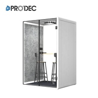 Pod de bureau trois faces personne seule enregistrement studio meubles cabine cabine cabine cabine de bureau à vendre